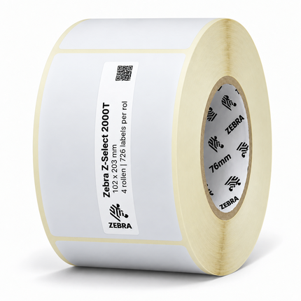 Zebra Z-Select 2000T | 102x203 mm | 4 Rollen (726 labels per rol)