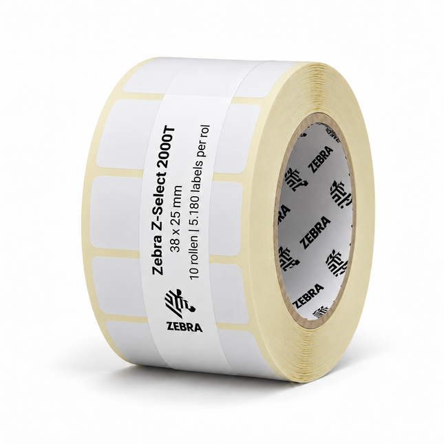 Zebra Z-Select 2000T | 38x25 mm | 10 Rollen (5.180 labels per rol)