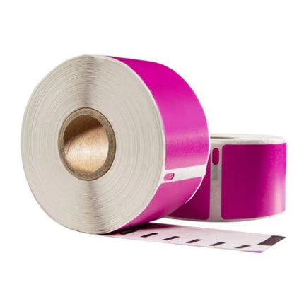 Dymo 99010 roze compatible labels, 89 x 28 mm, 130 etiketten, permanent