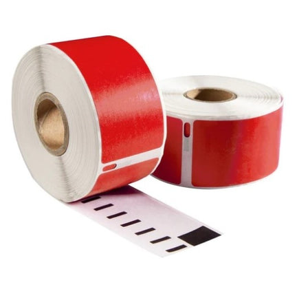 Dymo 99012 Rood compatible labels, 89 mm x 36 mm, 260 etiketten, permanent