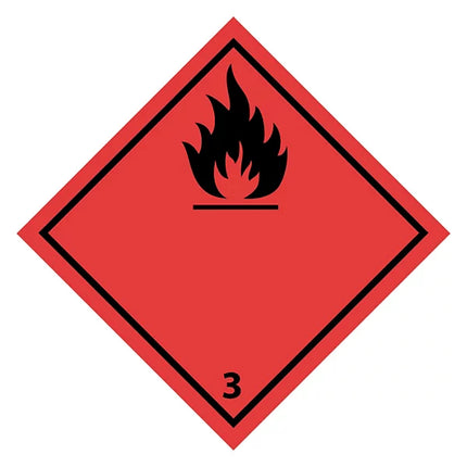 Euro-Label brandbare vloeistoffen klasse 3